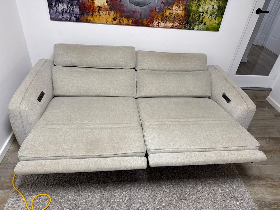 Sofa (3 seats) in Aveley before cleaning