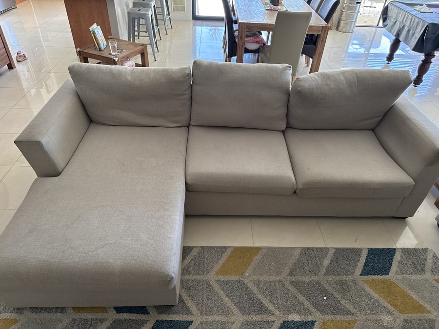 Sofa (3 seats) in Landsdale before cleaning